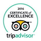 Tripadvisor -2016 Certificate of Excellence